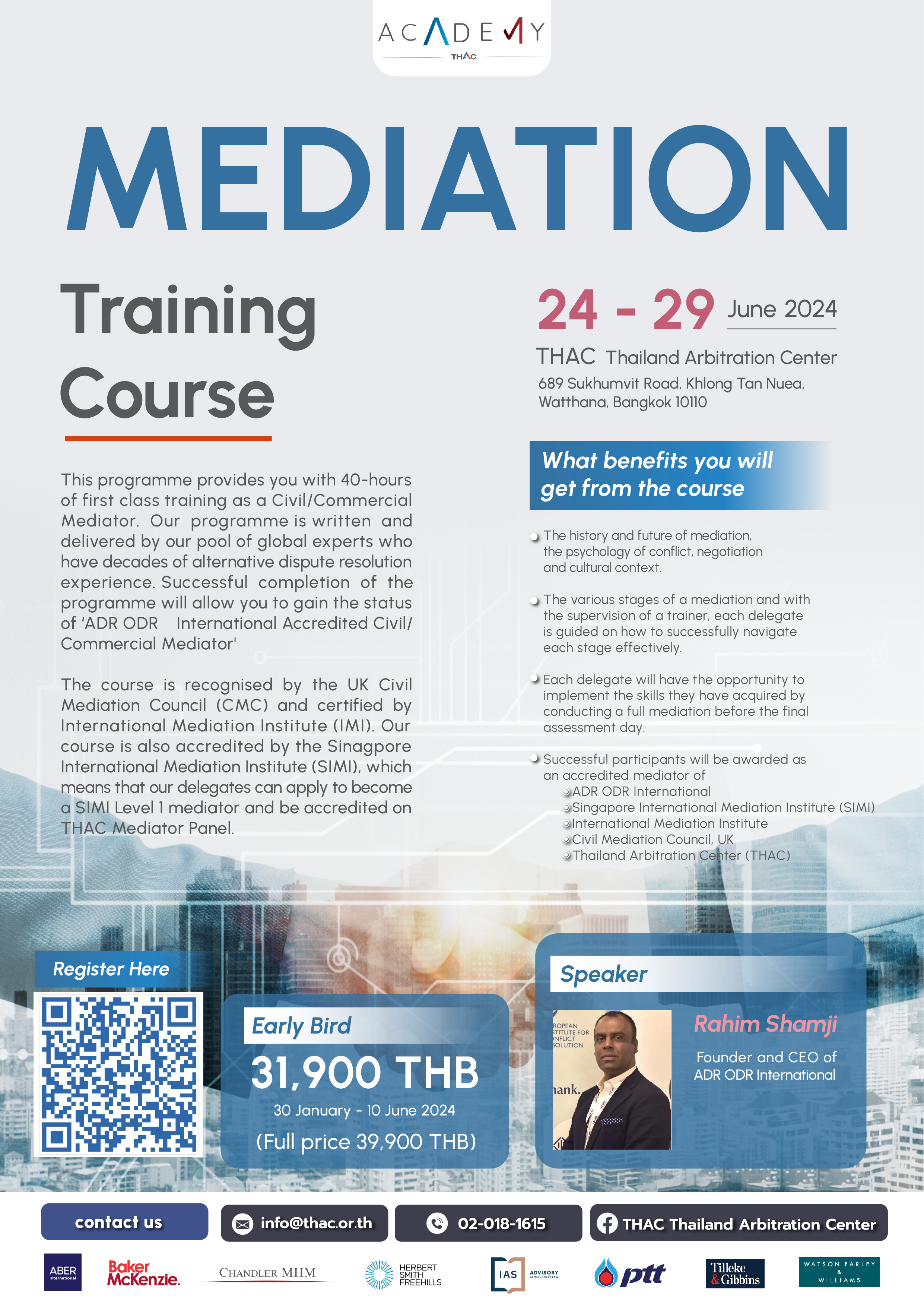 14th Mediation Training Course in Thailand